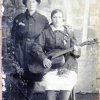 На фото жительница станицы  Луценкова Татьяна и её подруга Паша, 1935 год